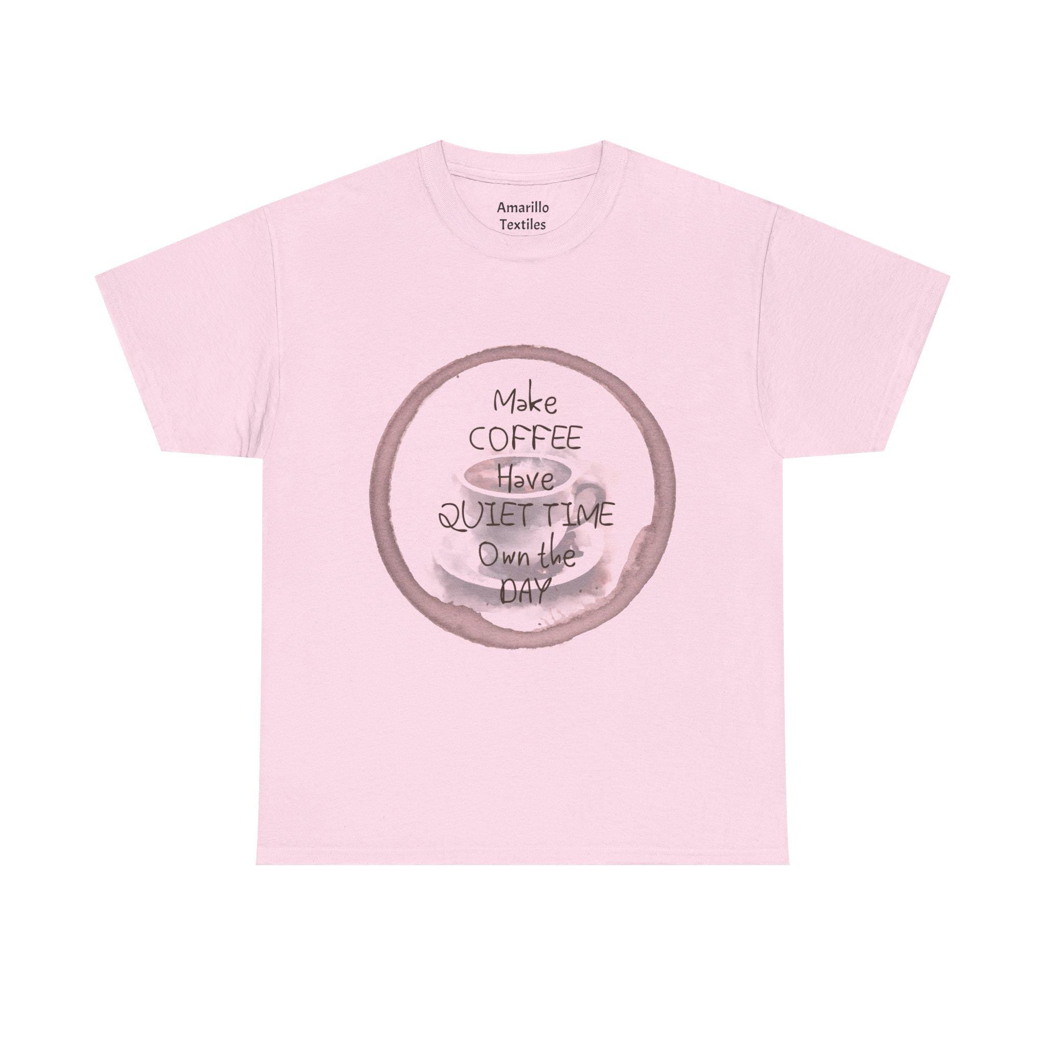 Make Coffee Save Quiet Time Tee | Coffee Cup Illustration, Cozy Morning Shirt