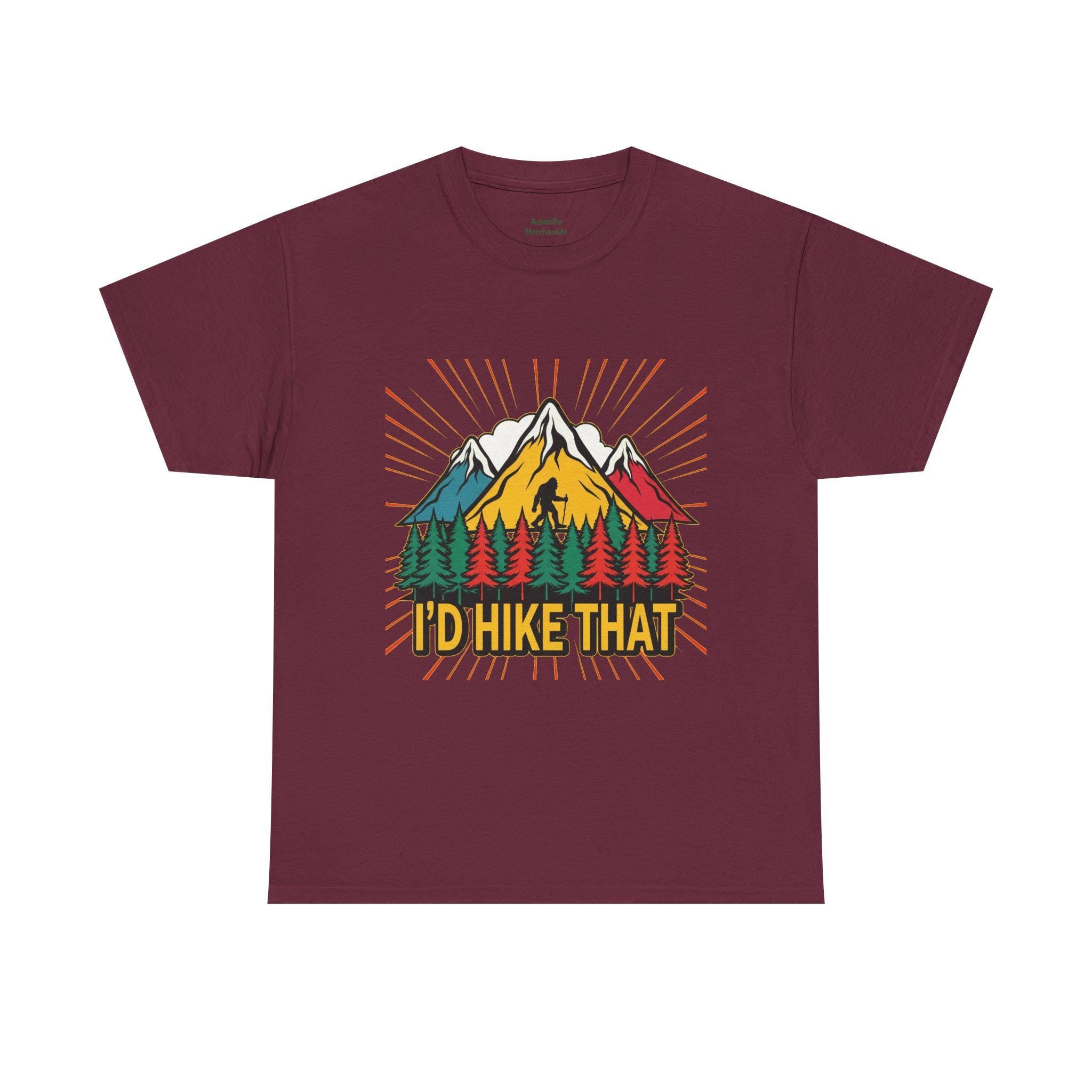 I'd Hike That Bigfoot T-Shirt | Hiking Sasquatch Design