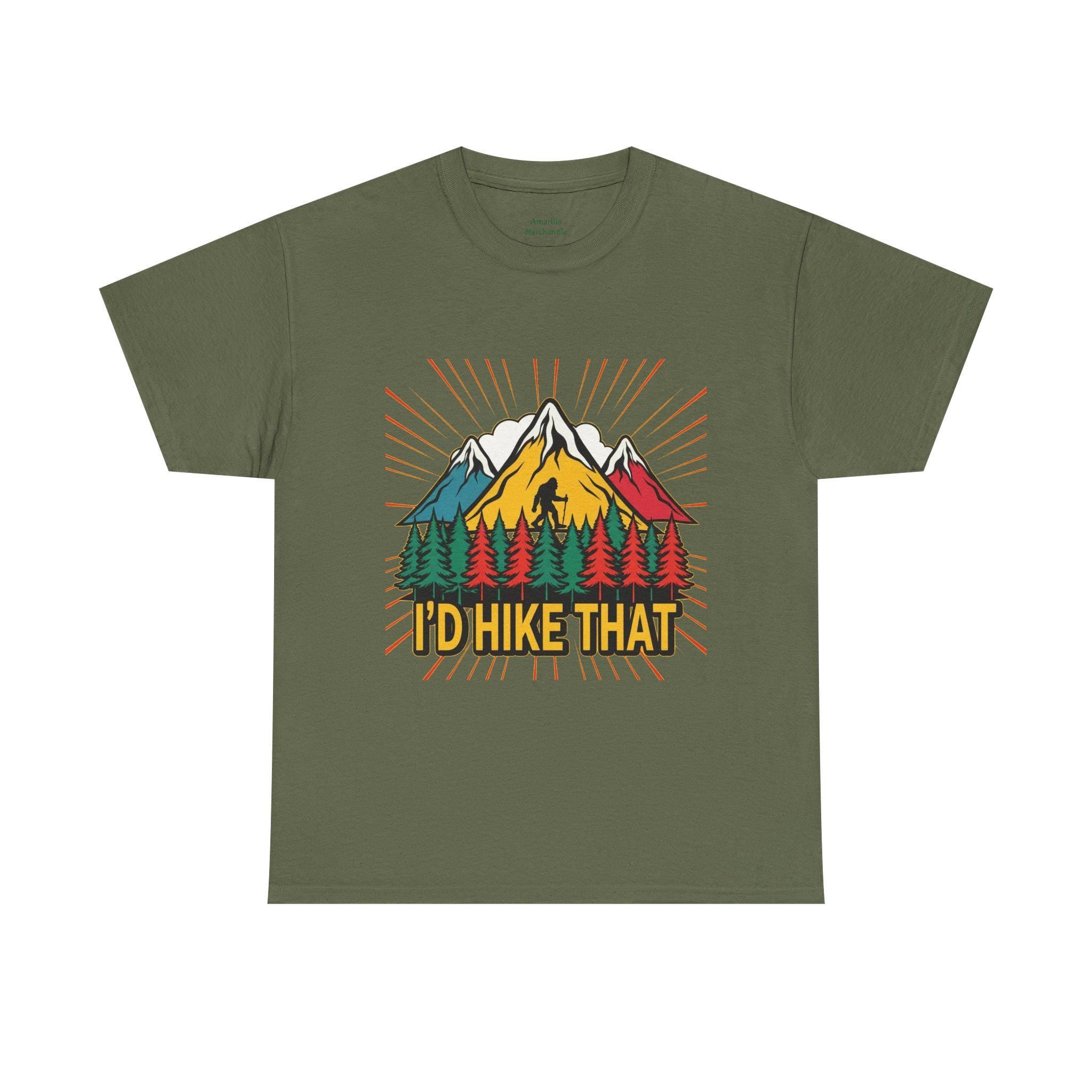 I'd Hike That Bigfoot T-Shirt | Hiking Sasquatch Design