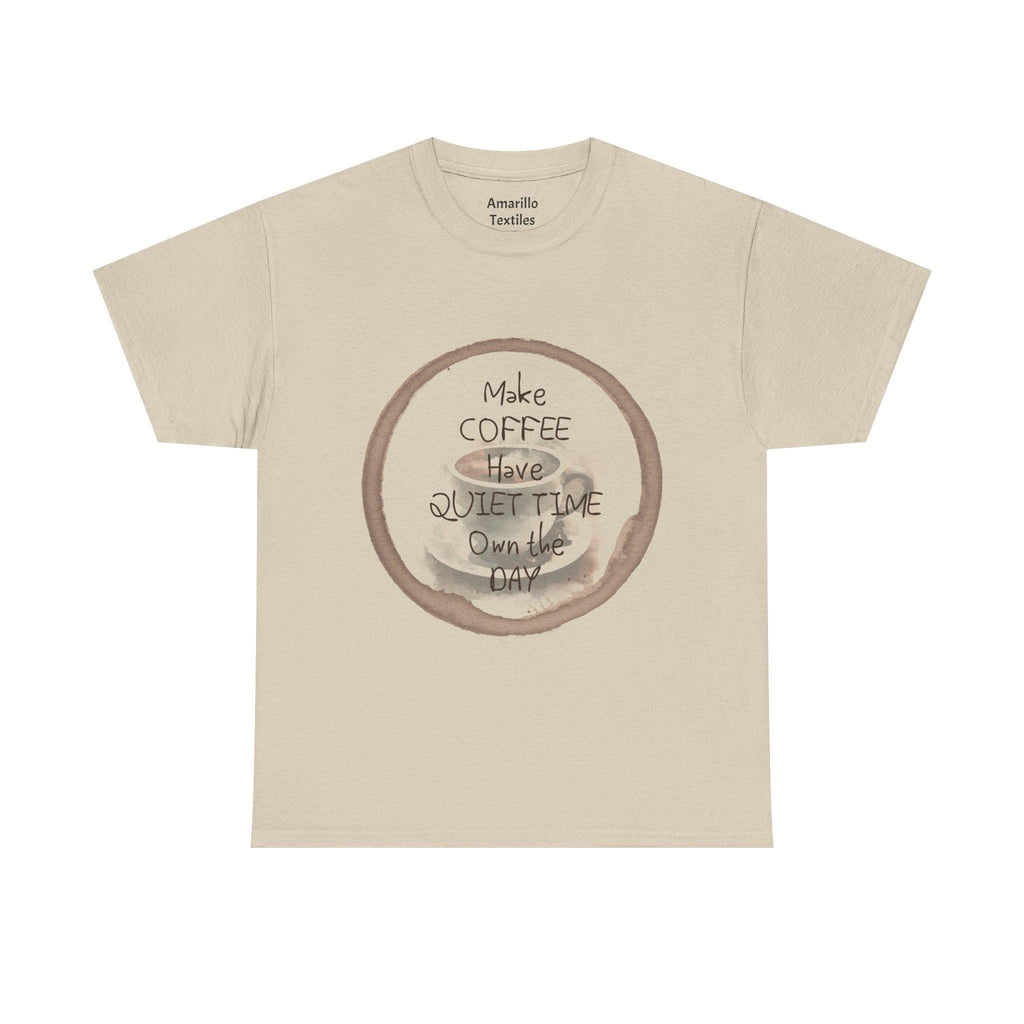 Make Coffee Save Quiet Time Tee | Coffee Cup Illustration, Cozy Morning Shirt