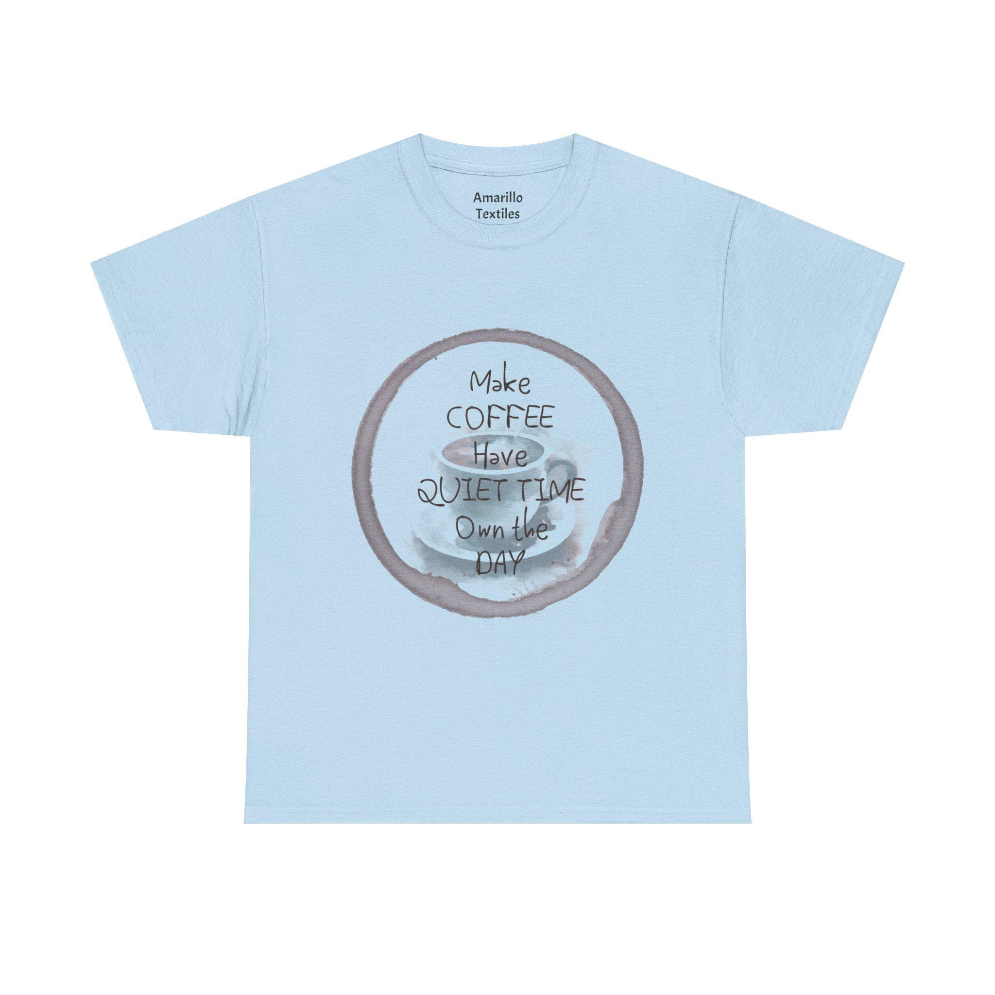 Make Coffee Save Quiet Time Tee | Coffee Cup Illustration, Cozy Morning Shirt