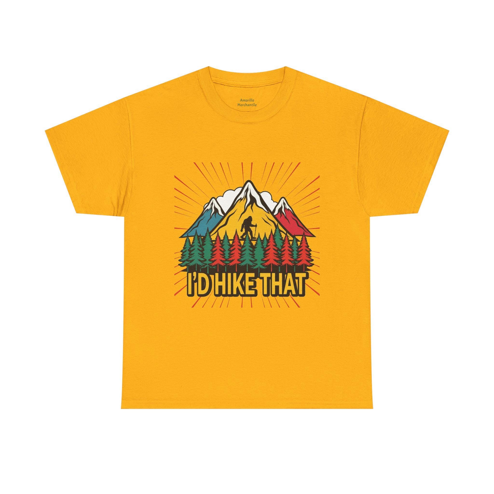 I'd Hike That Bigfoot T-Shirt | Hiking Sasquatch Design