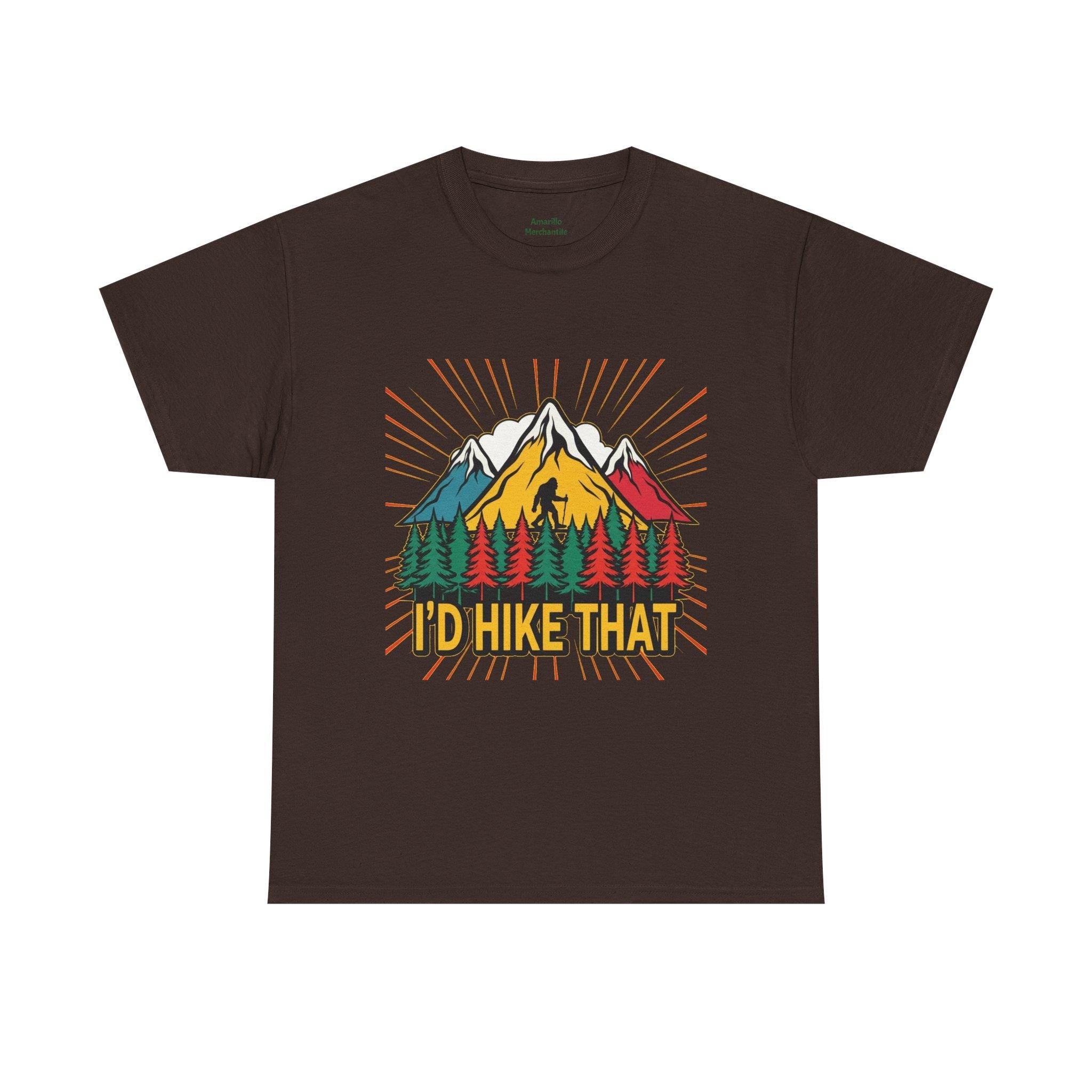 I'd Hike That Bigfoot T-Shirt | Hiking Sasquatch Design