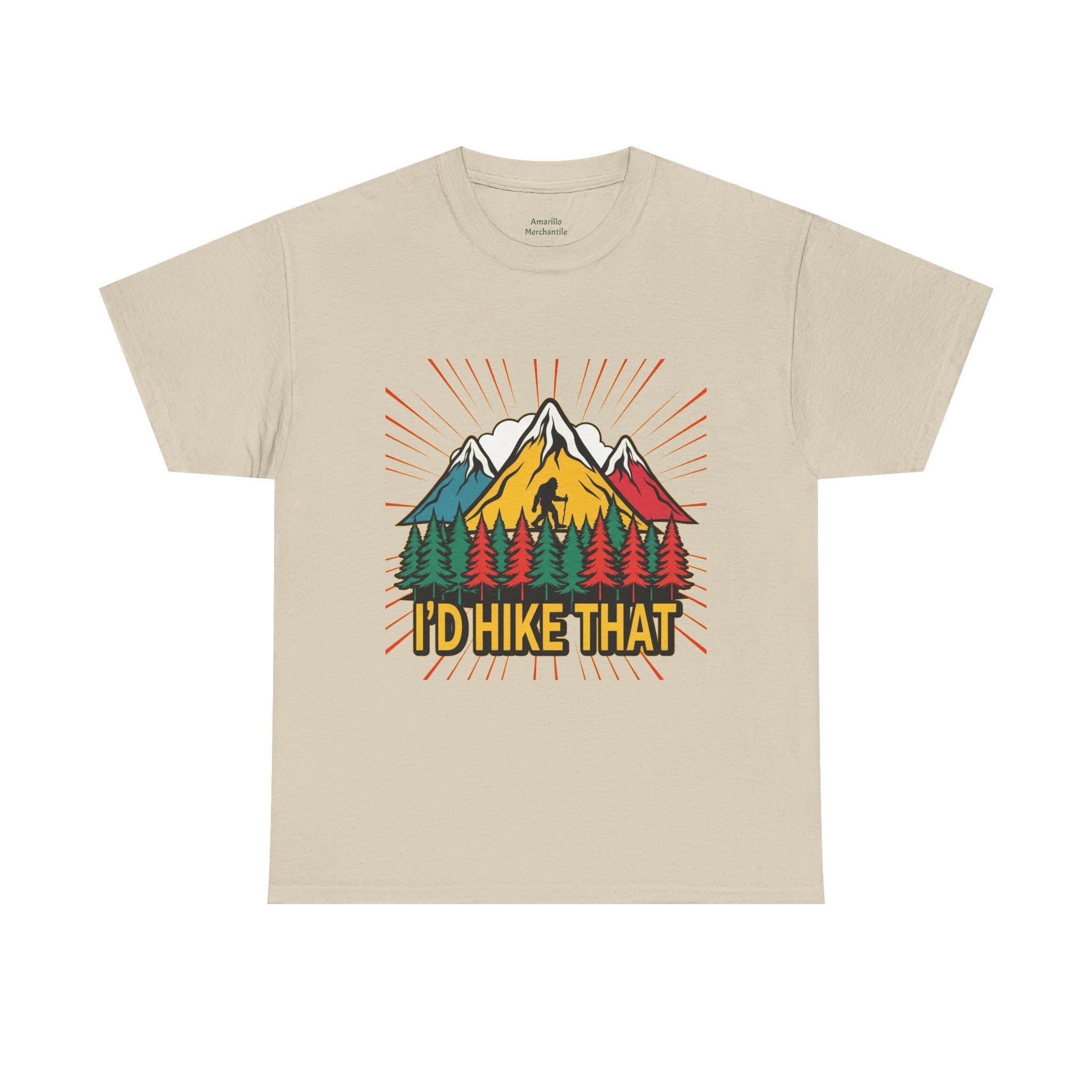 I'd Hike That Bigfoot T-Shirt | Hiking Sasquatch Design